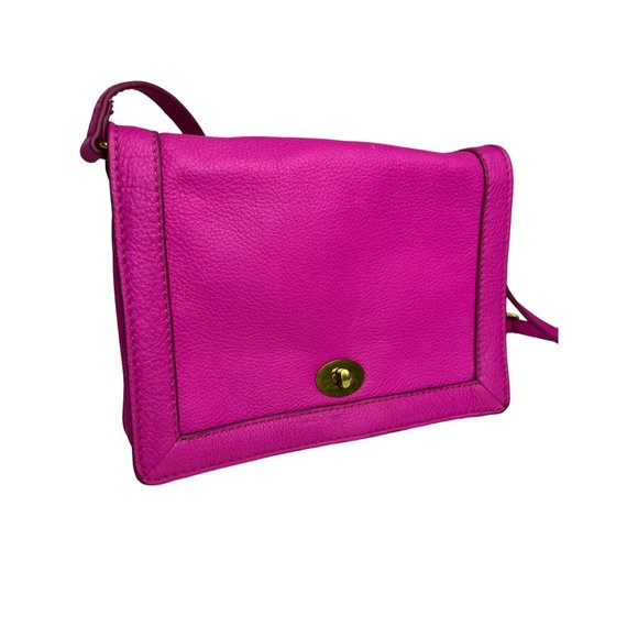 J. Crew Bags J Crew Crossbody Purse Leather Pink Adjustable Strap